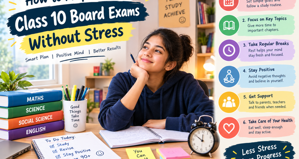 How to Prepare for Class 10 Board Exams Without Stress
